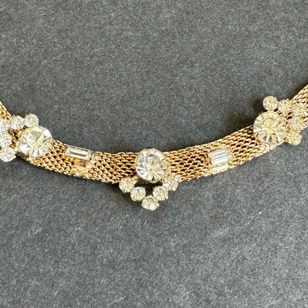 Vintage rhinestone choker